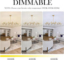 Gold Modern Chandelier 39.4" Large Chandelier Lighting Adjustable Ceiling Pendant Light 12 Light Pendant Light Fixtures for Living Room Dining Room Foyer by CozyNest Decor