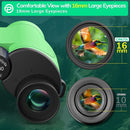 Compact Binoculars for Adults High Powered - OPAITA 20x32 Small Binoculars for Adults Kids with Low Light Vision for Hunting Cruise Ship Travel Concert Hiking Light Green by TinyTreasures Baby Boutique