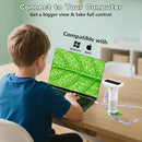 Microscope for Kids with 12 Slides, 100X-1000X 1080P Digital Handheld Kids Microscope, Mini Portable Pocket Miniscope Science Toys Gifts for 3+ 4 5 6 7 8 9 10 11 12 Year Old Boys Girls, White by TinyTreasures Baby Boutique