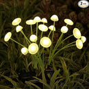 Solar Garden Lights, 2-Pack Dual Mode LED Solar Mushroom Lights, Waterproof Firefly Outdoor Decor for Yard, Patio, and Pathway – Warm White Jellyfish Ambiance by GreenHaven Gardens