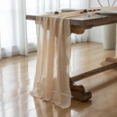 3pcs Deep Beige Cheesecloth Table Runner Rustic Boho Gauze 120 Inch 10 FT Cheese Cloth for Wedding Baby Shower Bridal Shower Birthday Party Long Sheer Home Decorations by CozyNest Decor