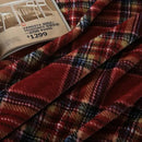 MERRYLIFE Dark Red Plaid Throw Blanket Decorative Fleece Throw | Ultra-Plush Colorful | Couch Blanket Travel Lap | Home Gift Use(50" 60",Dark Red Plaid) by CozyNest Decor