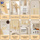 XJD 9 in 1 Toddler Slide Set, Kids Slide for Toddlers Age 1+, Toddler Climber Slide PlaySet with Basketball Hoop and Ball,Outdoor Indoor Playground for Toddlers 1-3 (Beige) by TinyTreasures Baby Boutique