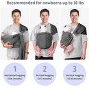 CUBY Water Baby Sling Carrier Lightweight Breathable Mesh Baby Wraps Carrier Adjustable Ring Sling Quick-Drying Baby Carriers Sling for Newborn Toddler Summer Swimming Pool Beach(Dark Gray) by TinyTreasures Baby Boutique