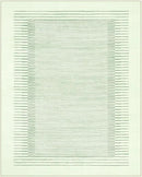 Wonnitar Washable Striped 8x10 Rugs for Living Room, Non-Slip Soft Sage Green Bedroom Rug, Low Pile Minimalist Floor Carpet for Nursery Playroom Dining Room Department (Green, 8' x 10') by CozyNest Decor