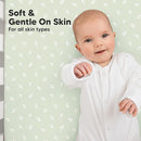 KeaBabies 2-Pack Organic Crib Sheets for Boys, Girls - 52x28 Fitted Crib Mattress Sheet Neutral, Breathable Jersey Cotton Cover for Baby Bed, Toddler Mattress, Soft & Cute Prints (Herb) by TinyTreasures Baby Boutique