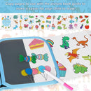 Erasable Doodle Set for Kids - Magic Drawing Book With 12 Watercolor Pens, 14 Page Reusable Book, Road Trip Car Game Writing Painting Set for Boys and Girls by TinyTreasures Baby Boutique