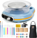 ThaLan Pottery Wheel for Kids, Mini Pottery Wheel Kit for Kids and Beginners, 4.7’’ Electric Pottery Wheel, Adjustable Speed, Low Noise, Precision Control, 8Pcs Pottery Tools, (Blue) by TinyTreasures Baby Boutique