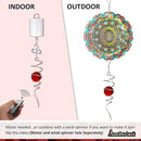 Gazing Ball Spiral Decorative Wind Spinner Sun Catcher 11inch Tail and 2 inch Glass Orb. Indoor Outdoor Garden Decoration Wind Sculptures Wind Spinner Tail-13 inch Height (red) by CozyNest Decor