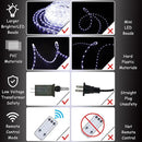 50Ft 600 LED Rope Lights Outdoor, White Flexible Tube Light Waterproof Plug in 8 Modes Timer Memory, Permanent String Lights for Tree,Pool, Bedroom, Fence, Garden, Indoor, Outside Decorations by GreenHaven Gardens