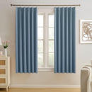 KEQIAOSUOCAI 2 Panels Pinch Pleats Curtains 72 Inches Long, Heat and Full Light Blocking Thermal Insulated Drapes for Nursery Bedroom,Dusty Blue,40" W x 72" L by TinyTreasures Baby Boutique