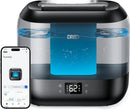 Dreo Smart Humidifiers for Bedroom, Top Fill 4L Supersized Humidifier Large Room with 28 dB, 36H Runtime, Touch/APP/Voice Control, Nightlight, Cool Mist Humidifiers for Baby, Plants, Indoor, Black by TinyTreasures Baby Boutique
