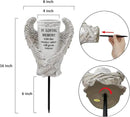 BAYN Grave Decorations for Cemetery, Angel Wings Vases with Spikes for Garden Decorations Waterproof Garden Statues Memorial Gifts for Loss of Loved One by GreenHaven Gardens