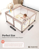Baby Play Mat, 47 x 47 Inch Foldable Play Mats for Babies and Toddlers, Waterproof & Anti-Slip Portable Baby Floor Mat for Baby Playpen, Baby Mat for Floor with Travel Bag by TinyTreasures Baby Boutique