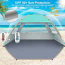Gorich Beach Tent Sun Shelter for 3/4-5/6-7/8-10 Person with UPF 50＋ UV Protection, Lightweight & Easy Setup Beach Shade Canopy, Portable Beach Shade Tent Beach Cabana by TinyTreasures Baby Boutique