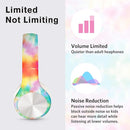 LilGadgets Connect+ Pro Kids Headphones with Mic and Cord, SharePort Technology, Over-Ear Foldable Headset, Volume Limit 93db, Wired Inline 3.5mm Jack for School - Tie Dye Rainbow Headphones for Kids by TinyTreasures Baby Boutique