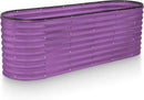 Galvanized Raised Garden Beds Outdoor // 6×2×2 ft Planter Raised Beds for Gardening, Vegetables, Flowers // Large Metal Garden Box (Purple) // Patented Tool-Free Design by GreenHaven Gardens