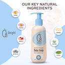 Oeight Baby Body Wash, 100% Natural Active Ingredients Sensitive Skin Baby Wash with Aloe Vera, Chamomile, Olive Oil & Provitamin B5, Dermatologically & Hypoallergenic Tested Mild Foaming Soap, 200ml by TinyTreasures Baby Boutique