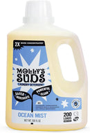 Molly's Suds Liquid Laundry Detergent | Clean Laundry Detergent Soap for Sensitive Skin | 2x Concentrated, High Efficiency (HE) (Ocean Mist - 200 Loads) by CozyNest Decor