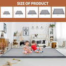Baby Play Mat for Floor - 1.4" Thick Memory Foam Rug, 50"x50" Playpen Tummy Time Mat, Soft Velvet Nursery Rug, Large Padded Crawling Mat, Cushioned Pads for Playroom Toddlers, Infants, Yoga, Tatami by TinyTreasures Baby Boutique