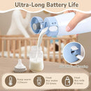 BEBOAN Portable Bottle Warmer for Travel On The Go, Portable Milk Warmer 5-Temp Setting with Lock 12oz Large Capacity, Cordless for Heating Breast Milk Charging with 55w Charger to Get Fast Charging by TinyTreasures Baby Boutique