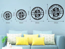 Custom Name Sign Initial Split Letter Monogram Sign Wedding Housewarming Gift by CozyNest Decor