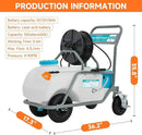 16 Gallon Battery Powered Sprayer,90 PSI Electric Pump,6 Hours Long Battery Life,12V 8Ah Battery,Adjustable HD Wand and 10 Nozzles,Portable Sprayer with Wheels for Lawn & Garden Spraying, Cleaning by GreenHaven Gardens