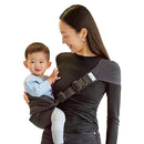 Konny Baby Carrier Hip Seat, Dual Support IHDI Certified with Two Safety Pads, Adjustable Wraps Sling Wearable One Size Fits All, Baby Essentials for 6 to 48 Months up to 44 lbs- Black by TinyTreasures Baby Boutique