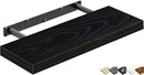 QEEIG Floating Shelf for Wall Bathroom Shelves Bedroom Kitchen Living Room Farmhouse Small Book Shelf 16 inch Set of 1, Black (015-B1) by CozyNest Decor