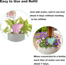4-Pack Self-Watering Terracotta Spikes for Plants, Automatic Plant Watering Stakes, Keeps Plants Hydrated While You're Away, Ideal for Indoor & Outdoor Use (Elephant Design) by GreenHaven Gardens