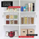 DWËLLZA KITCHEN Airtight Food Storage Containers – 4 Piece set Air Tight Pantry Storage Containers Clear Kitchen Organization and Storage Set BPA-Free - Keeps your Food Fresh & Dry by CozyNest Decor