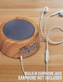 DOUNI White Noise Machine with 27 Soothing Sounds Timer, Adjustable Volume, Memory Function for Sleeping, Relaxation,Sound Machine for Kid,Adult,Nursery,Home,Office,Travel.Wood Grain by TinyTreasures Baby Boutique