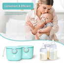 Termichy Baby Formula Dispenser, Portable Milk Powder Dispenser Container with Carry Handle and Scoop for Travel Outdoor Activities with Baby Infant, 8.8OZ, 0.55LB, 250g (Blue) by TinyTreasures Baby Boutique