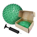 Edushape Original Sensory Ball for Baby - 7" Deflated with Pump, Transparent Green, Enhances Gross Motor Skills for Kids 6 Months & Up by TinyTreasures Baby Boutique