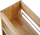 DINDON Pull Out Spice Rack Organizer for Cabinet, (5" W x 21.9" D x 25.2" H) Multi-Use Wood Pull Out Cabinet Organizer Slide Out Shelf Cabinet Storage for Kitchen, Pantry Organization by CozyNest Decor
