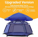 Alvantor Baby Playpen Play Yard 84"x84"x44”Large Kids Tents Pop Up Play Tent Indoor Outdoor Playhouse for Babies Toddlers Children Camping Playground Beach, 36-96 Months, Navy by TinyTreasures Baby Boutique