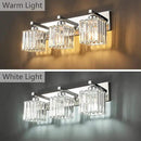Modern Bathroom Vanity Light 3-Lights Chrome Crystal Bathroom Wall Light Vanity Light Fixtures，20.47-inch Modern Minimalist Design by CozyNest Decor