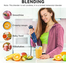 Immersion Blender Handheld 5 in 1 Hand Blender, 1000W Hand Mixer Stick, BPA-Free 12 Speed Handheld Blender 304 Stainless, Beaker, Chopper, Whisk and Milk Frother, Soup, Smoothies, Baby Food, Sauce by TinyTreasures Baby Boutique