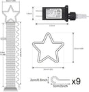 Toodour Christmas Decorations Outdoor Star Lights, 317 LED 10ft X 9 Waterfall Tree Lights with 12" Topper Star, 8 Lighting Modes Outside Christmas Lights for Yard Garden Holiday Decor (Warm White) by GreenHaven Gardens