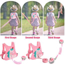 Toddler Leash-Baby Walking Safty Harness and Child Anti Lost Wrist Link for Girls/Boys Travel (Pink) by TinyTreasures Baby Boutique