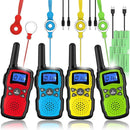 Wishouse Walkie Talkies for Kids Rechargeable Long Range, Xmas Birthday Gift for Boys Girls 4 5 6 7 8 9 10 Year Old, Hiking Camping Gear Games Toys Ideas with Flashlight, VOX, Easy to Use, 4 Pack by TinyTreasures Baby Boutique