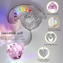 Memorial Gifts for Loss of Loved One Unique Sympathy Gifts Rainbow Sun Catcher Indoor Window Hanging Crystal Prism Grief Bereavement Gifts Ideas for Who Loss of Mom Dad (Pink) by GreenHaven Gardens