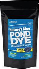 Airmax Pond Dye Packets Nature's Blue Colorant for Large Pond & Lake, Beneficial UV Blocking Color Concentrate, Maintain Clean & Clear Pond, Fish, Bird & Animal Safe, Easy Treatment, 2 Soluble Packets by GreenHaven Gardens