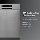 Kenmore 24" Built-in Stainless Steel Tub Dishwasher SmartWash, Smart Dry, and MoreSpace Adjustable Rack, Energy Star Certified, Fingerprint Resistant by TinyTreasures Baby Boutique