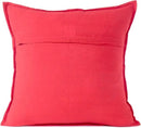 Eyes of India Embroidered Decorative Boho Throw Pillow Cover with Mirrors, Handmade Bohemian Accent Cushion Case for Sofa Couch Bedroom Living Room (Red, 16" x 16") by CozyNest Decor