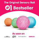 Edushape Sensory Ball for Baby - 7" Deflated with Pump, Transparent Pink, Enhances Gross Motor Skills for Kids 6 Months & Up by TinyTreasures Baby Boutique