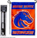 College Flags & Banners Co. Boise State Broncos Garden Flag with Pole Stand Holder by GreenHaven Gardens