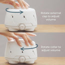Yogasleep Dohm (White/Gray) & Travel Case (2 Piece Set) The Original White Noise Machine with Natural Sound from a Real Fan, Sleep Aid & Noise Cancelling For Adults & Baby, Office Privacy & Meditation by TinyTreasures Baby Boutique