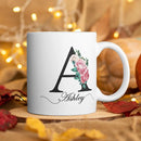 Personalized Monogrammed Mug for Women with Name and Initial - Custom Monogram Coffee Mugs - Initial Mugs - Mother's Day Gifts, Birthday Gift for Woman - Bridesmaid Mug by TinyTreasures Baby Boutique