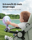 Gaiatop Oscillating Baby Stroller Fan with LED Night Light, 4 Speeds Cooling Rechargeable 360° Rotate Clip On, Battery Operated Small Portable Fans for Car Seat Crib Treadmill Travel by TinyTreasures Baby Boutique